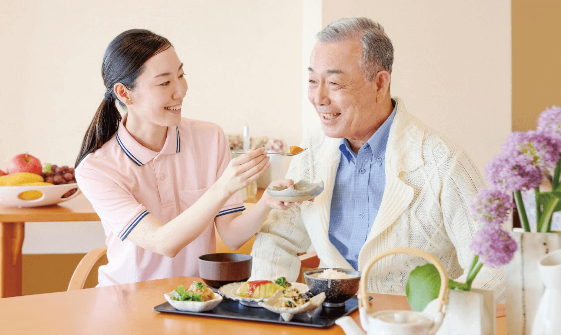 体調に合わせたお食事が大好評